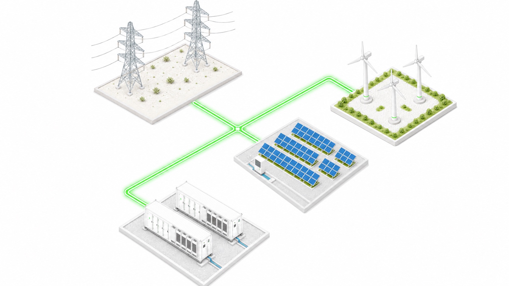 KONJA energy storage solution diagram — Renewable Energy (PV+Wind)